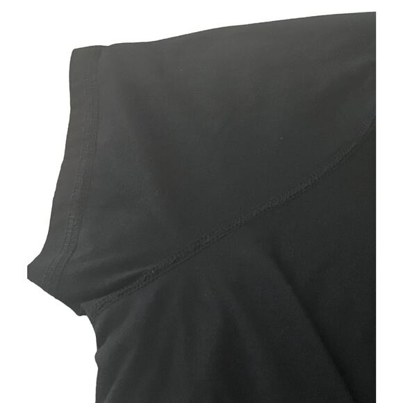 DANSKIN NOW LOOSE SHORT SLV V-NECK T-SHIRT, WOMENS, 4X(26W-28W), BLACK - Picture 6 of 11